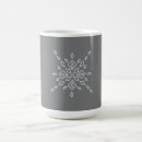 Search for snowflakes mugs White