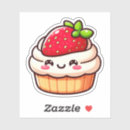 Search for whimsical cupcake stickers Strawberry