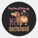 Search for dachshund heart stickers Cute