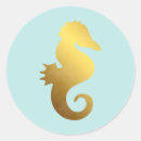 Search for seahorse stickers Gold