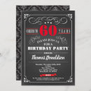 Search for chalkboard 60th birthday invitations Vintage