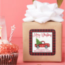 Search for vintage and rustic stickers Red and green