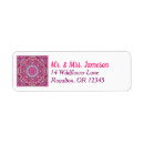 Search for magenta return address labels Feminine