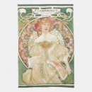 Search for art nouveau tea towels Alphonse mucha