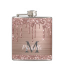 Search for pink glitter flasks Monogrammed