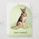 Search for german shepherd birthday invitations Party