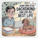 Search for i work hard stickers Dog lover