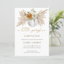 Search for sweet little pumpkin baby shower invitations Minimalist