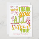 Search for customer appreciation cards Typography