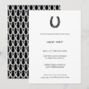 Search for black white horse invitations Derby party