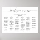 Search for alphabetical wedding seating charts Black and white