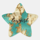 Search for turquoise and brown stickers For her