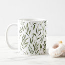 Search for leaves pattern mugs Watercolor
