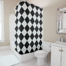 Search for black and white marble shower curtains Geometric