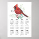 Search for cardinal calendars Watercolor