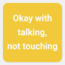 Search for touching stickers Social distancing