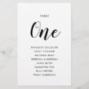Search for dinner party place cards Black and white