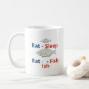 Search for fish eating mugs Eat sleep fish