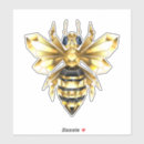Search for large bee stickers Gold