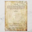 Search for parchment paper wedding programmes Vintage