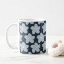 Search for flowers coffee mugs Navy blue
