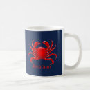 Search for red crab coffee mugs Beach
