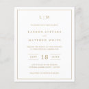 Search for vintage old paper wedding invitations Modern