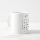 Search for latin mugs Black and white