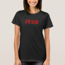 Search for zeus tshirts God