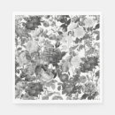 Search for black and white floral napkins Roses