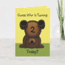 Search for brown bear birthday cards Children