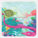 Search for mermaid and seahorse stickers Turtle