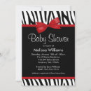 Search for zebra print baby shower invitations Modern
