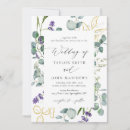 Search for lavender and gold wedding invitations Floral
