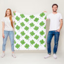 Search for irish shamrock blankets St patricks day