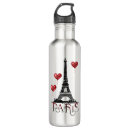 Search for paris eiffel tower water bottles Black