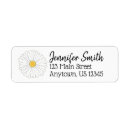 Search for yellow daisy return address labels Daisies
