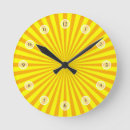 Search for yellow sun clocks Sunburst