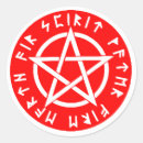 Search for pagan wiccan symbols stickers Pentacle
