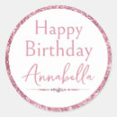 Search for diamond birthday stickers Pink