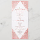 Search for rose gold wedding programs Elegant