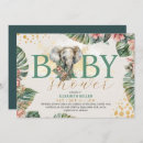 Search for safari elephant baby shower invitations A little wild one