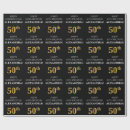 Search for happy 50th birthday wrapping paper Elegant
