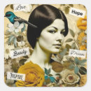 Search for vintage inspired stickers Floral