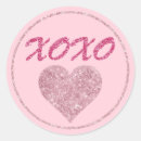 Search for valentines round stickers Hugs and kisses