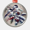 Search for chickadee christmas tree decorations Snow