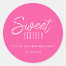 Search for girls 16th birthday stickers Sweet sixteen