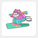 Search for funny skier stickers Winter sports