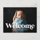 Search for vintage birth announcement cards Welcome baby