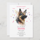 Search for german shepherd birthday invitations Pets